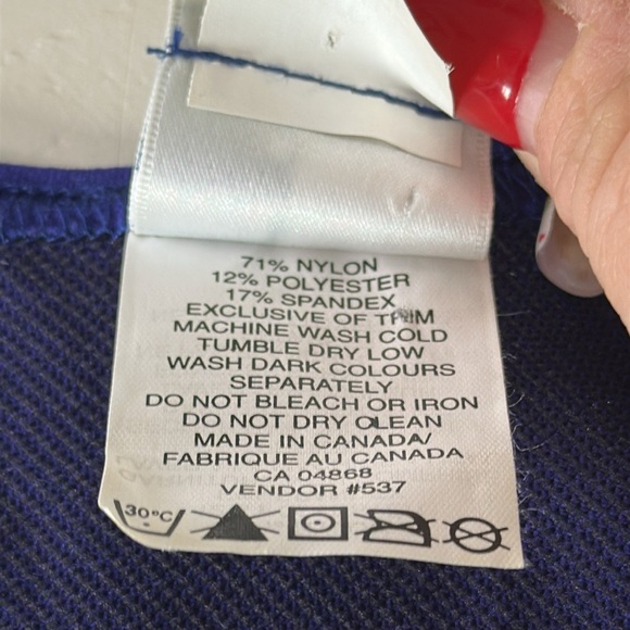 Vintage Y2K 1980s MEC small Women's purple Black Sleeveless work out/hike top - Picture 10 of 10